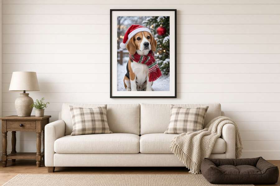 Christmas Dogs poster example